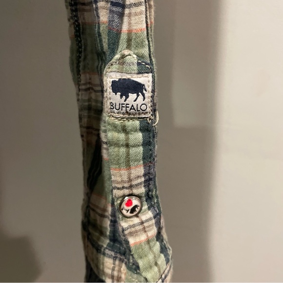 David Bitton Buffalo Green Plaid Women’s Button Down Shirt - Small Petite (S/P) - Picture 8 of 9